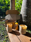 Gift Set - Handmade Natural Beeswax Candles Northern Rivers