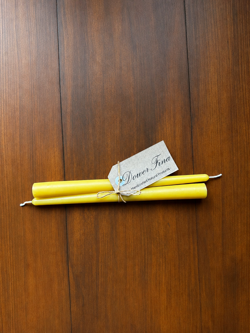 Natural beeswax taper candles handmade in Byron Bay Northern Rivers NSW