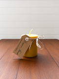 Natural beeswax pillar candle handmade in Byron Bay Northern Rivers NSW