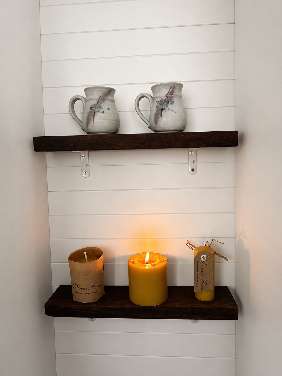 Reclaimed Hardwood Timber Shelves