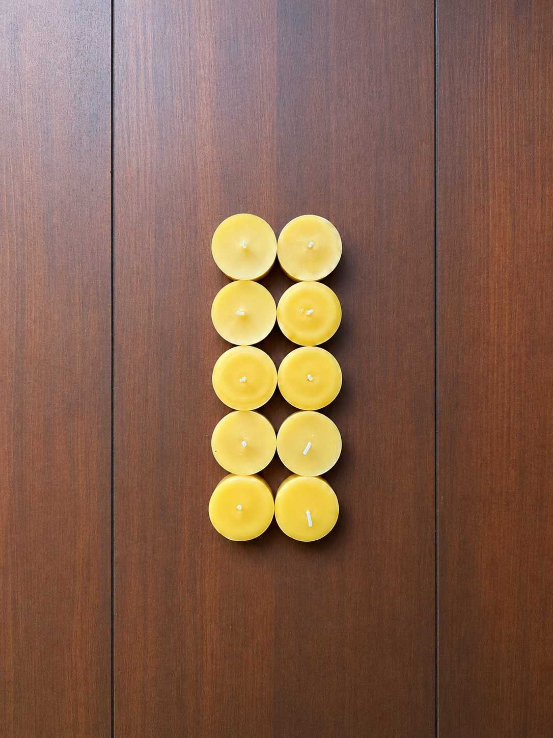 Handmade Beeswax Tealight Candles