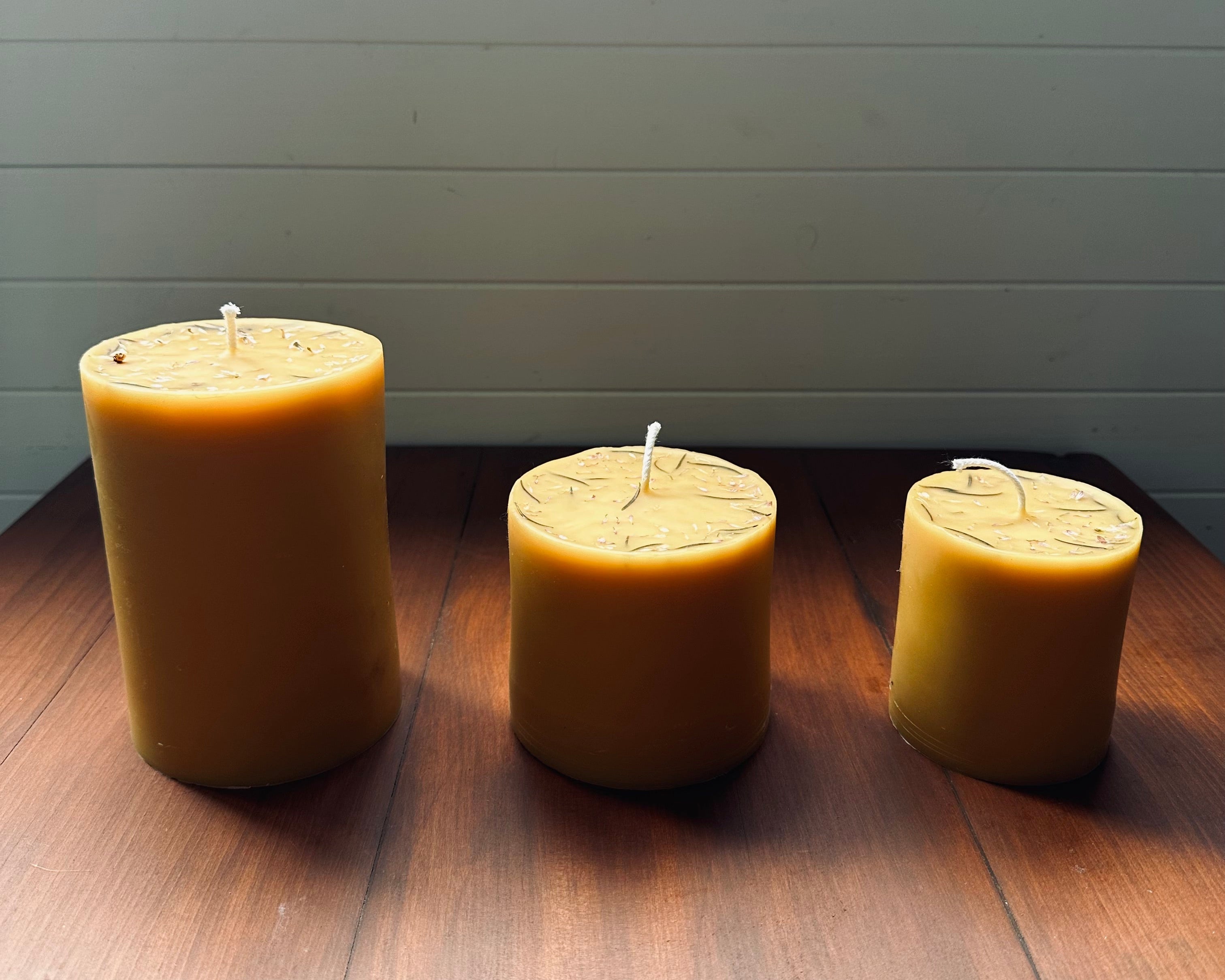 organic beeswax candles byron bay